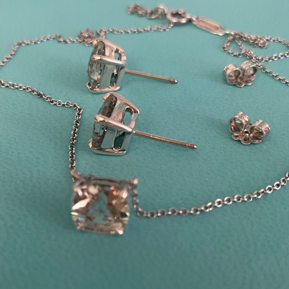 Tiffany & Co. Prasiolite Sparkler Necklace and Earrings - Picture 8 of 11